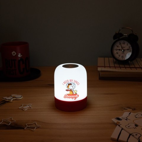 Snoopy - Lampka ambientowa LED dla dzieci bezprzewodowa USB-C z regulacją jasności