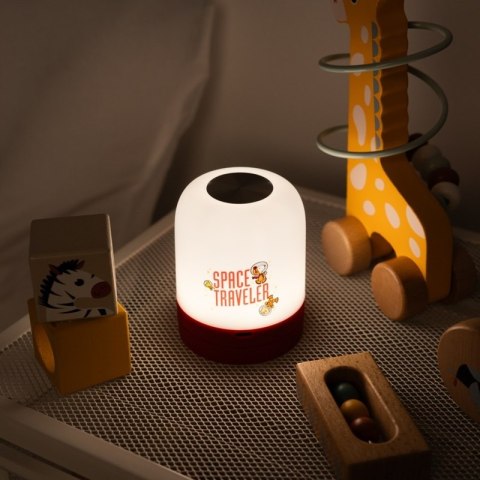 Snoopy - Lampka ambientowa LED dla dzieci bezprzewodowa USB-C z regulacją jasności