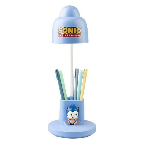 Sonic - Elastyczna lampka na biurko LED dla dzieci z organizerem bezprzewodowa USB-C z regulacją jasności