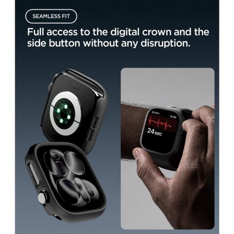 Spigen Thin Fit - Obudowa do Apple Watch 12 46 mm (czarny)
