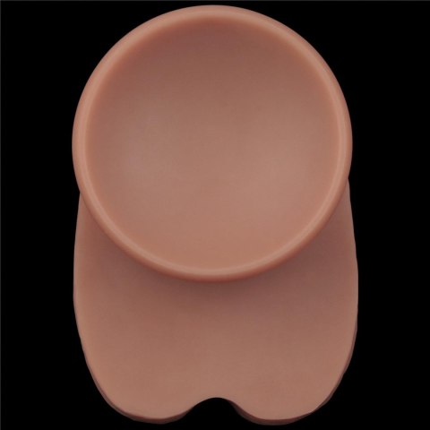 16'' Dual Layered Bendable Silicone Cock XXL(Flesh)
