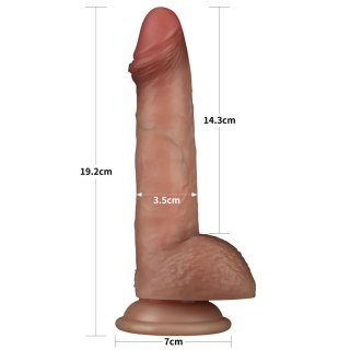 7.5'' Sliding Skin Pro Dual Layer Silicone Dong