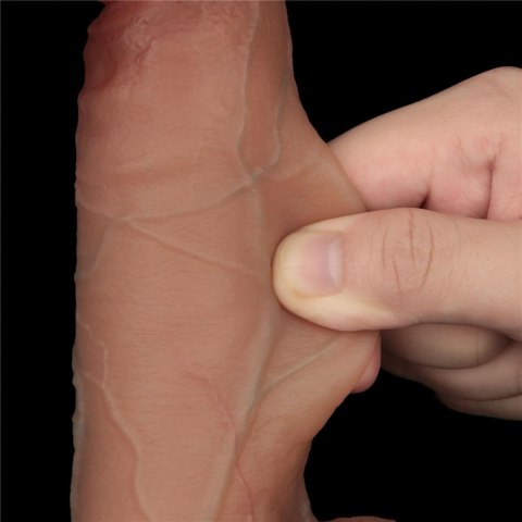 8.5'' Sliding Skin Pro Dual Layer Silicone Dong