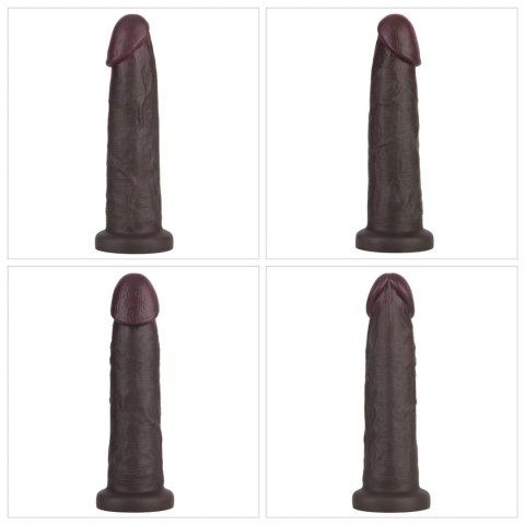 9" Vibrating Sliding Skin Pro II Dual Layer Silicone Dong