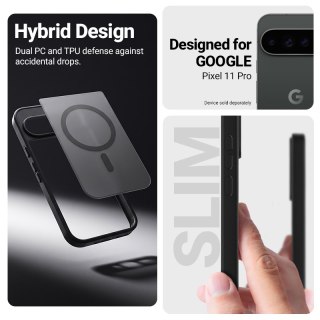 Crong Hybrid Matte Magnetic - Etui MagSafe Google Pixel 11 Pro (czarny)