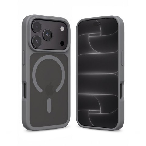 Crong Hybrid Matte Magnetic - Etui MagSafe iPhone 18 Pro Max / 17 Pro Max (szary)