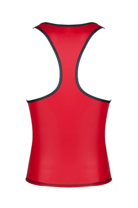 Męski t-shirt z wetlooka bez rękawów, z elastyczną taśmą z przodu XXL