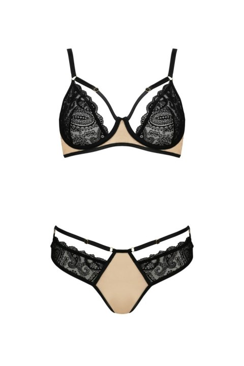 Bielizna-DAISY SET beige S/M