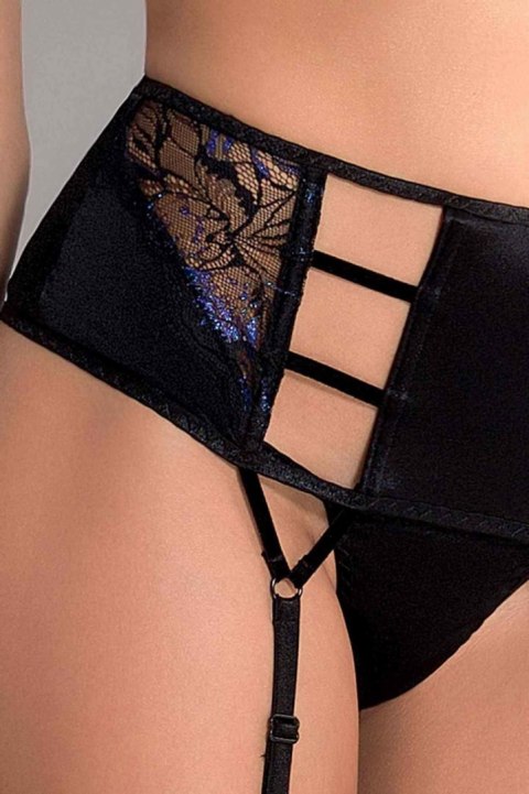Bielizna-MEREDITH SET WITH OPEN BRA black S/M - Casmir